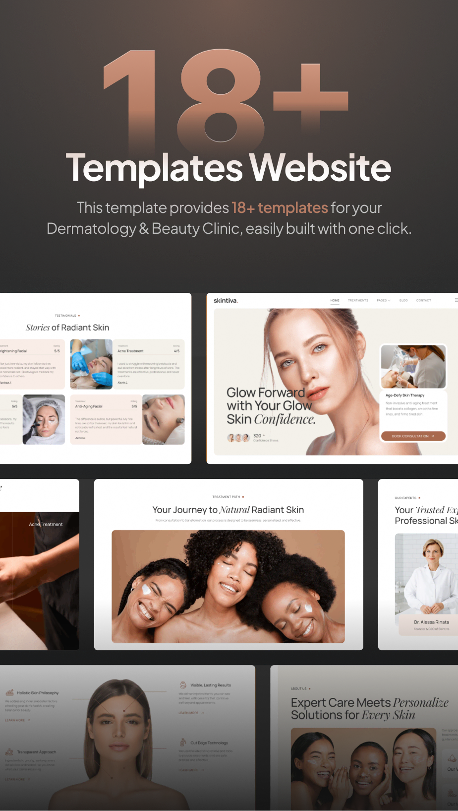 Skintiva – Dermatologie- und Schönheitsklinik Gutenverse FSE WordPress Theme – 4