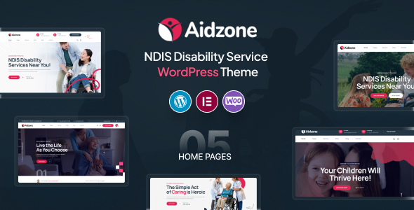 Aidzone – WordPress-Layout für den NDIS Disability Service