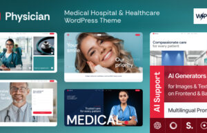 Arzt – WordPress-Vorlage für medizinisches Krankenhaus und Gesundheitswesen