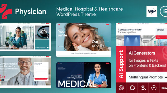 Arzt – WordPress-Vorlage für medizinisches Krankenhaus und Gesundheitswesen