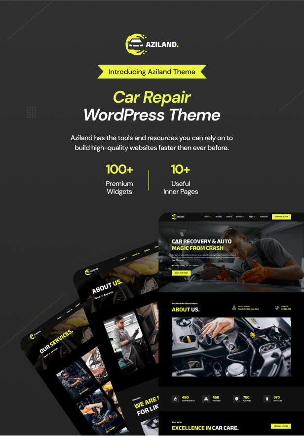 Aziland – Autoreparatur-WordPress-Themes