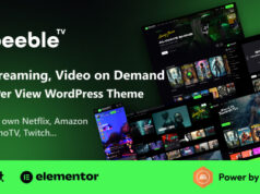 Beeble – Live-Streaming, Video-on-Demand und Pay-per-View-WordPress-Vorlage