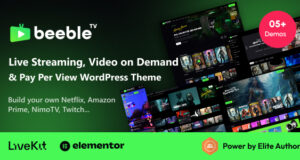 Beeble – Live-Streaming, Video-on-Demand und Pay-per-View-WordPress-Vorlage
