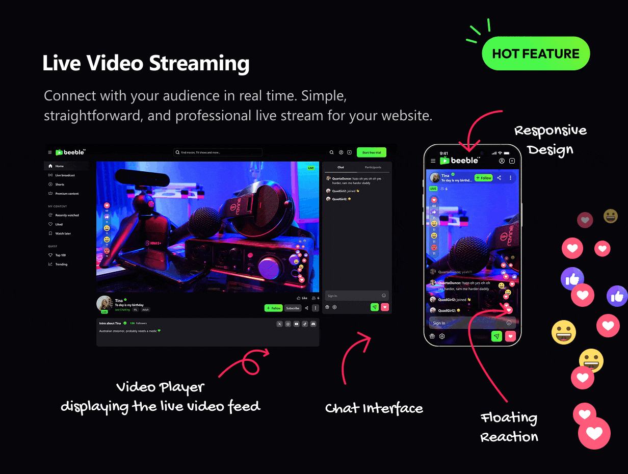 Video-Streaming-Plattform und Live-Streaming-WordPress-Theme