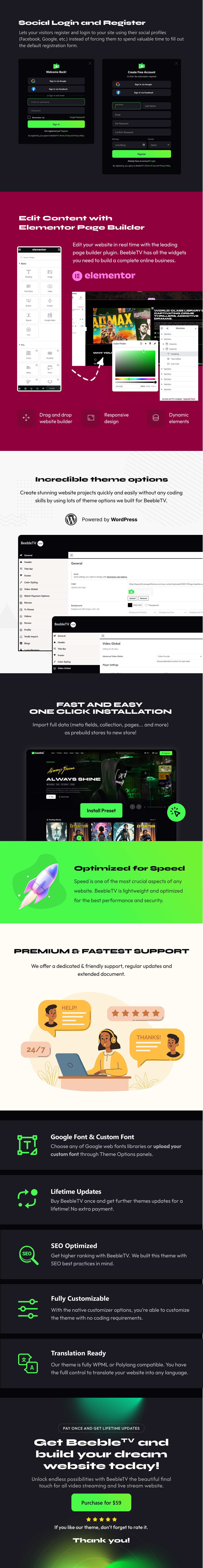 Video-Streaming-Plattform und Live-Streaming-WordPress-Theme