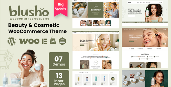 Blusho – Beauty- und Kosmetikshop WooCommerce WordPress Vorlage