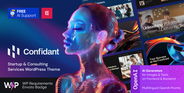 Confidant – WordPress-Template für Startup- und Beratungsdienste
