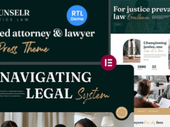 Counselr – WordPress-Vorlage für Anwälte und Anwälte