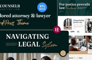 Counselr – WordPress-Vorlage für Anwälte und Anwälte