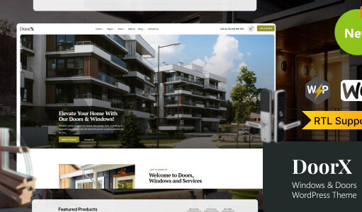 DoorX – WordPress-Vorlage für Windows und Türen