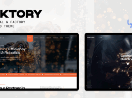 Fabrik | WordPress-Layout für Industrie und Fabrik