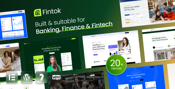 Fintok – WordPress-Template für Banken, Finanzen und Fintech