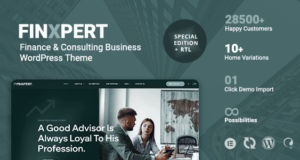Finxpert – WordPress-Layout für Finanz- und Beratungsunternehmen