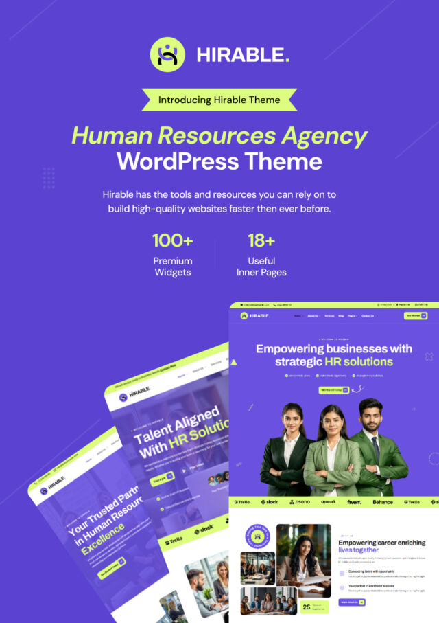 Hirable – WordPress-Vorlage für Personalwesen und Personalbeschaffung
