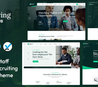 Hiring Hub – WordPress-Vorlage für Personalagenturen