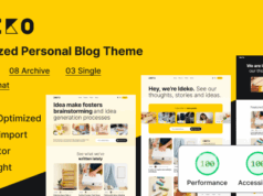 Ideko – Modernes und leichtes WordPress-Vorlage