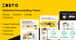 Ideko – Modernes und leichtes WordPress-Vorlage