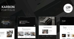 Karbon – Minimales Portfolio-WordPress-Vorlage