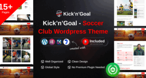 KicknGoal – WordPress-Vorlage für Fußball und Fußballvereine