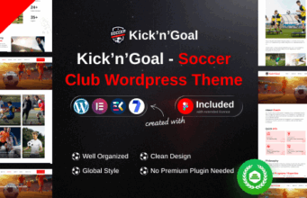 KicknGoal – WordPress-Vorlage für Fußball und Fußballvereine