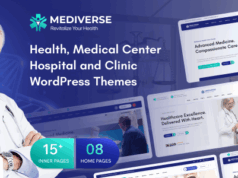 Mediverse – WordPress-Vorlage für Gesundheitskliniken