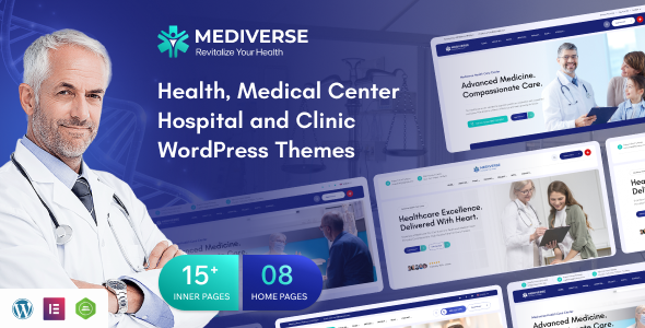 Mediverse – WordPress-Vorlage für Gesundheitskliniken