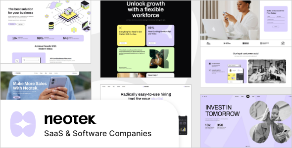 NeoTek – WordPress-Layout für SaaS- und Softwareunternehmen