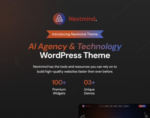Nextmind – WordPress-Template für KI-Agentur und Technologie