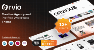 Orvio – Kreativagentur und Portfolio-WordPress-Layout