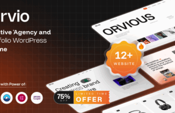 Orvio – Kreativagentur und Portfolio-WordPress-Layout