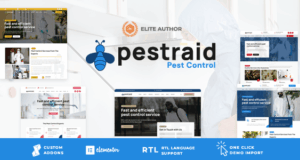 PestRaid – WordPress-Vorlage zur Schädlingsbekämpfung