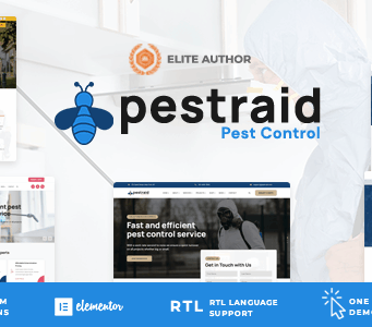 PestRaid – WordPress-Vorlage zur Schädlingsbekämpfung