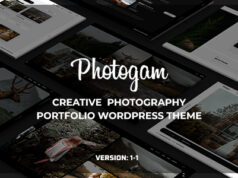 Photogam – WordPress-Template für kreatives Fotografie-Portfolio