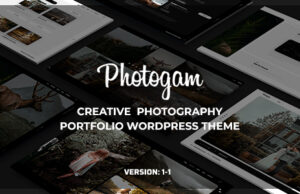 Photogam – WordPress-Template für kreatives Fotografie-Portfolio
