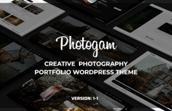 Photogam – WordPress-Template für kreatives Fotografie-Portfolio