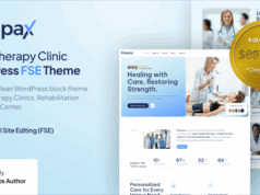 Pisiopax – Physiotherapie-Klinik Gutenverse FSE WordPress-Template