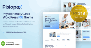 Pisiopax – Physiotherapie-Klinik Gutenverse FSE WordPress-Template