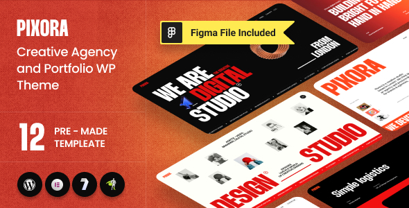 Pixora - Creative Agency & Portfolio WordPress Layout