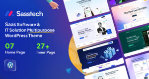 Sasstech – Mehrzweck-WordPress-Layout für SaaS-Software und IT-Lösung