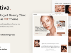 Skintiva – Dermatologie- und Schönheitsklinik Gutenverse FSE WordPress Layout