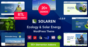 Solaren – WordPress-Layout für Ökologie und Solarenergie