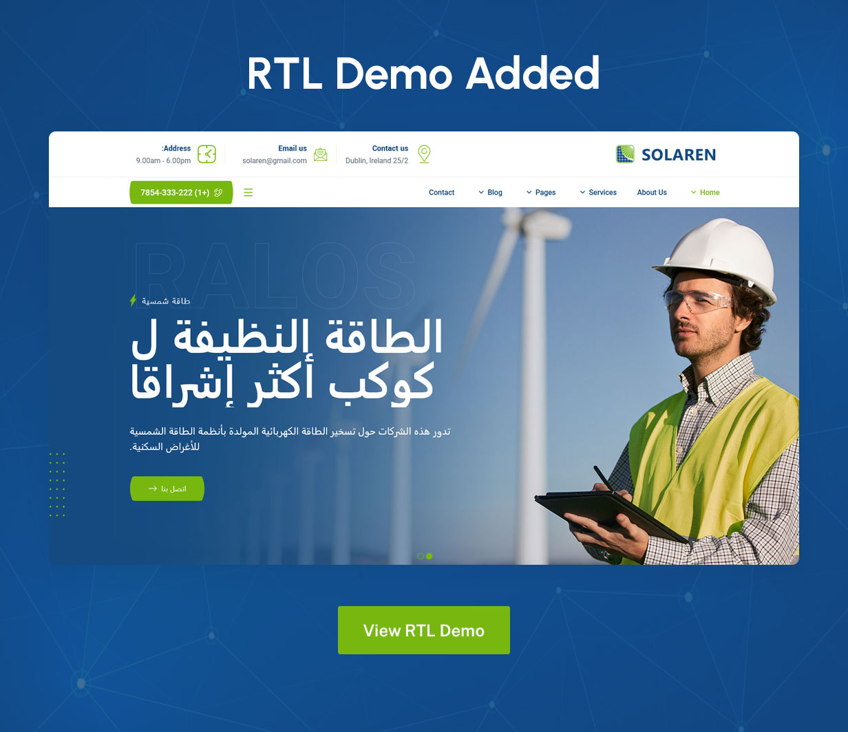 Solaren – Ökologie und Solarenergie WordPress-Theme – 1