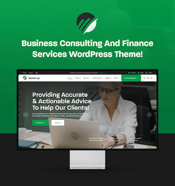 Wealthup – WordPress-Theme für Unternehmensberatung und Finanzdienstleistungen – 4