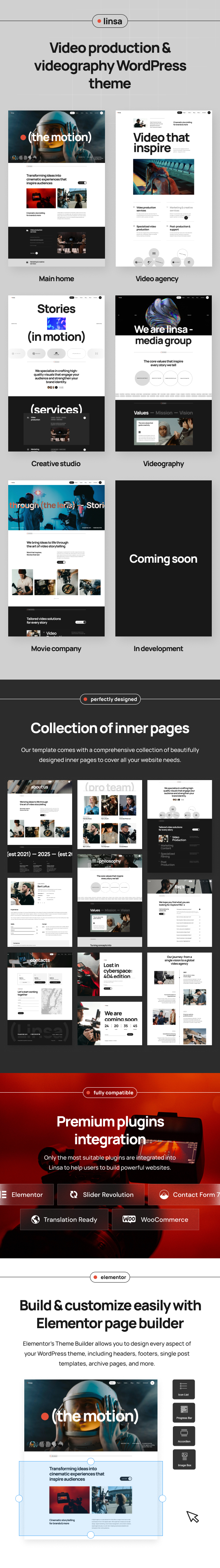 Linsa – WordPress-Theme für Videoproduktion – 2