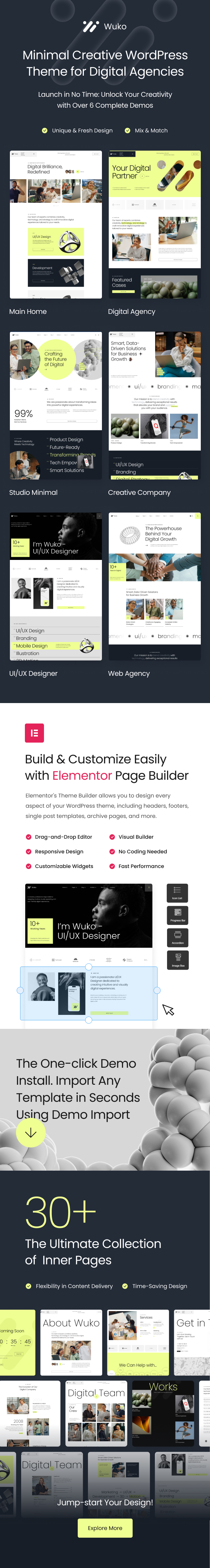 Wuko – WordPress-Theme für Kreativagentur – 1