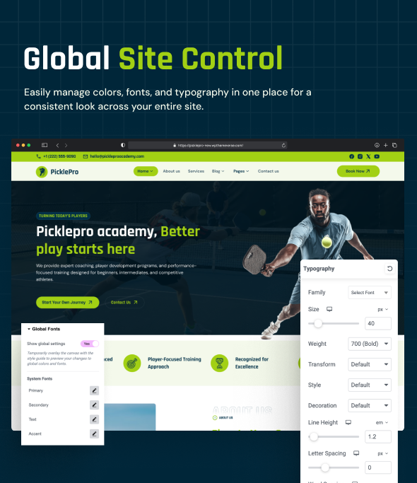 PicklePro – Pickleball Club & Sport WordPress Theme – 6