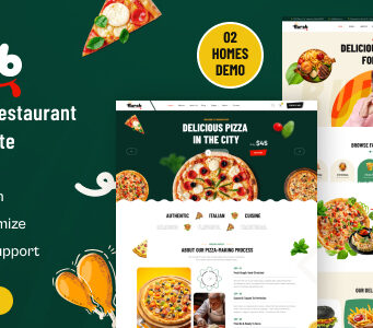 Barab – Figma-Vorlage für Fast Food und Restaurants