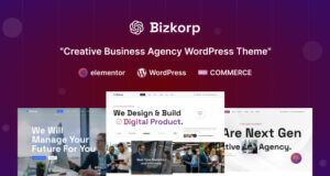 Bizkorp – WordPress-Vorlage für kreative Unternehmensagenturen