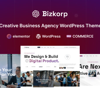 Bizkorp – WordPress-Vorlage für kreative Unternehmensagenturen
