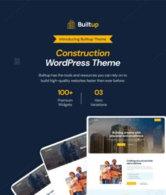 Builtup – WordPress-Vorlage für Bauunternehmen